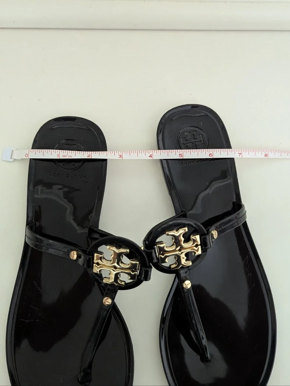 GUC! Tory Burch Mini Miller Sandal In Black Size 7